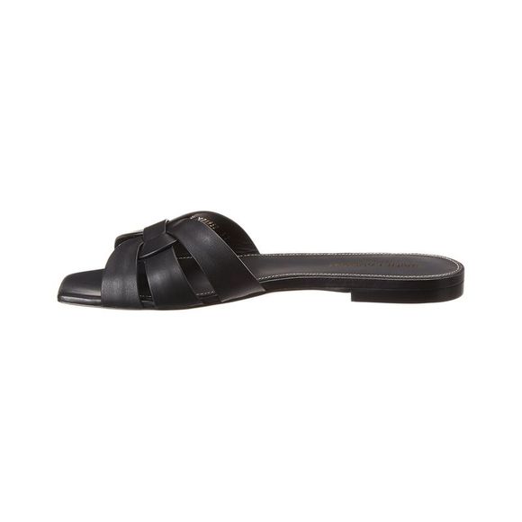 Saint Laurent Tribute Leather Sandal - Picture 2 of 5